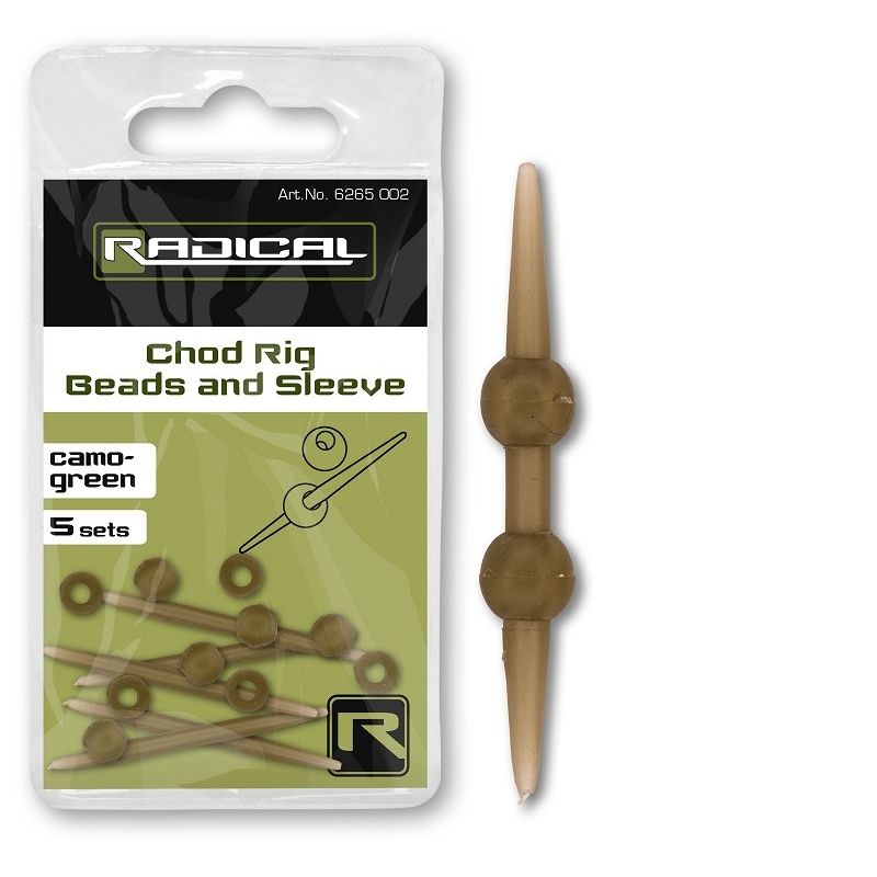 Radical Chod Rig Beads and Sleeve (Karpfenzubehör)