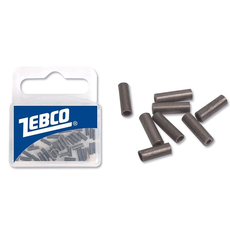Zebco 6mm Mini Klemmhülsen black nickel 100Stück (Meereszubehör)