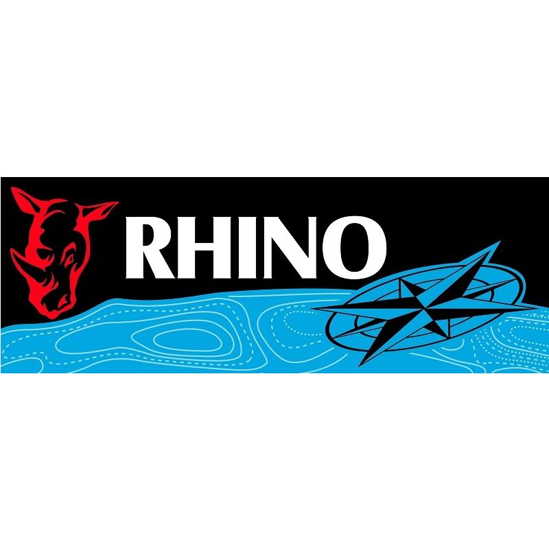 Rhino Offshore Sticker schwarz/rot/cyan 21cm 7cm